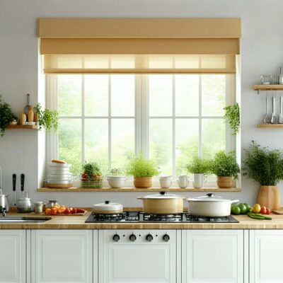 Transforme sua Cozinha com Cortinas e Eletrodomésticos Elegantes