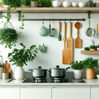 Transforme sua Cozinha com Plantas e Eletrodomésticos Elegantes